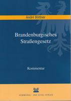 Buchcover "Brandenburgisches Straßengesetz - Kommentar"